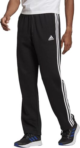 بنطال رجالي Adidas Essentials من الصوف ذو حاشية مفتوحة من ثلاثة خطوط in Kuwait