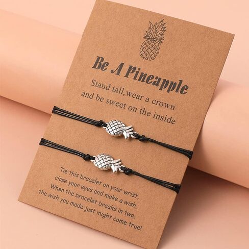 Friendship Bracelets Long Distance Pinky Promise Bracelets for Women Couples Best Friend Matching Bracelets for 2 Anklet Bracelet with Message Card in Saudi Arabia