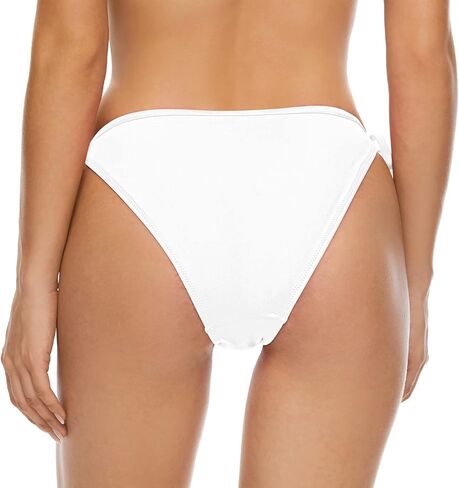 Bellecarrie Women's Cheeky Brazilian Bikini Bottoms Tie Side Swim Bottom in Kuwait