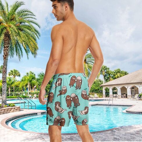 Prowinly Men's Swim Trunks 7 Inch Inseam with Compression Liner Quick Dry Beach Shorts for Mens Board Shorts Swimwear in Saudi Arabia
