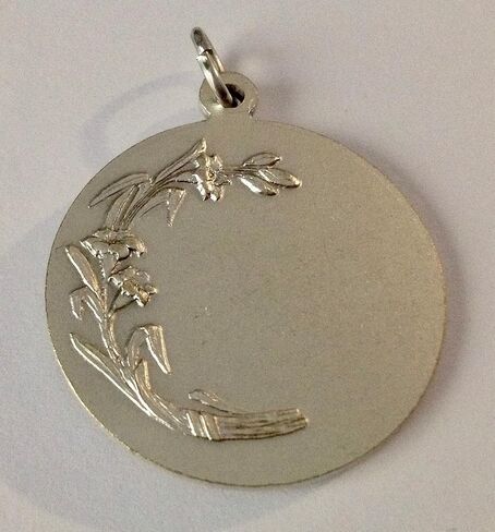 Saint Michael The Archangel Silver Tone Medal - BIg Size - 32 mm - Made in HIGH RELIEF in Saudi Arabia