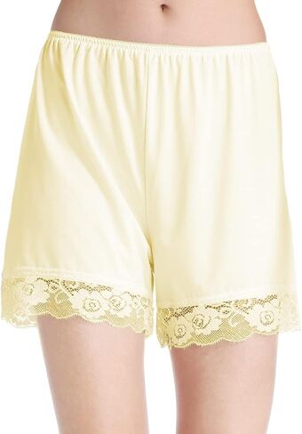 MANCYFIT Pettipants للنساء نصف زلة Culotte شورت تنورة مقسمة دانتيل قص 4 بوصة درزة داخلية in Kuwait