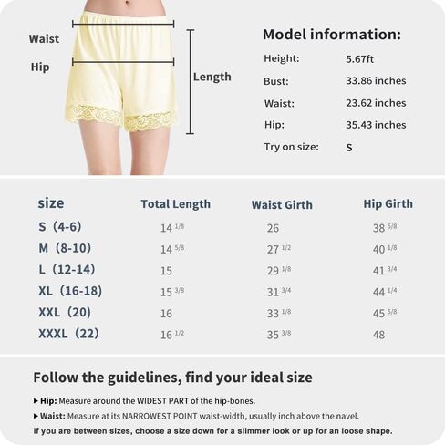 MANCYFIT Pettipants للنساء نصف زلة Culotte شورت تنورة مقسمة دانتيل قص 4 بوصة درزة داخلية in Kuwait