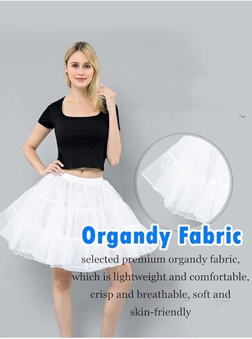 تنورة نسائية كلاسيكية من الخمسينيات من القرن الماضي كرينولين روكابيلي توتو تنورة سهلة الارتداء in Kuwait