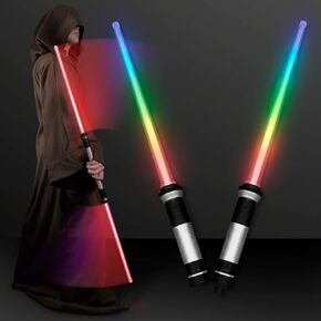 FlashingBlinkyLights Deluxe Double Sided Light Up Saber with Color Change Lights & Sound Effects in Kuwait