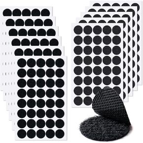BOOMIBOO Self Adhesive Dots,960pcs(480Pairs) 0.59" Diameter Adhesive Back Nylon Dots with Strong Adhesive, Nylon Adhesive Back Round Hook & Loop Circles, Perfect for School, Classroom, Office, Home in Kuwait