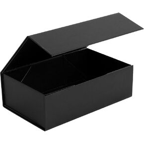 PACKHUB 1 قطعة صندوق هدايا أبيض مع أغطية، 9.8 × 5.9 × 3.1 في علب هدايا قابلة للطي بإغلاق مغناطيسي لعيد الميلاد، وعيد الأم، وعيد الأب، والتخرج، وحفلات الزفاف، وهدايا أعياد الميلاد (قطعة واحدة) in Kuwait