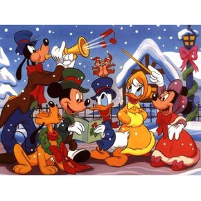 DIY 5D الماس اللوحة بواسطة أرقام مجموعات، 16 "X12" DonaDuck Snowfield Paradise عيد الميلاد لوحات DIY كريستال حجر الراين الماس التطريز الكامل الحفر عبر الابره عدة الفنون الحرفية للديكور in Kuwait