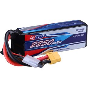 SIGP 3S 11.1V Lipo Battery 2250mAh 60C Soft Pack with XT60 Plug for RC Airplane Quadcopter Helicopter Drone FPV Racing Hobby in Kuwait