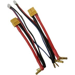 Hengfuntong-Elec 2S RC Car LCG Hardcase LiPo Battery XT60 Plug with 4stepped5mm 2mm 12awg 100mm JST-XH3P 22awg 150mm 2packs in Kuwait