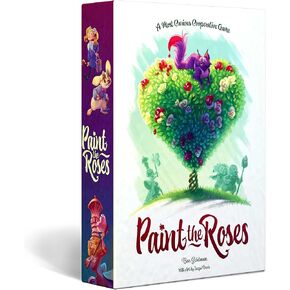 North Star Games - Paint The Roses Deluxe Board Game - Alice in Wonderland Strategy Puzzle Board Game - 2 to 5 Players - Average Playtime 60 Minutes