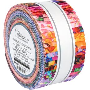 Christiane Marques Florence Roll Up 40 2.5-inch Strips Jelly Roll Robert Kaufman Fabrics RU-1141-40 in Kuwait