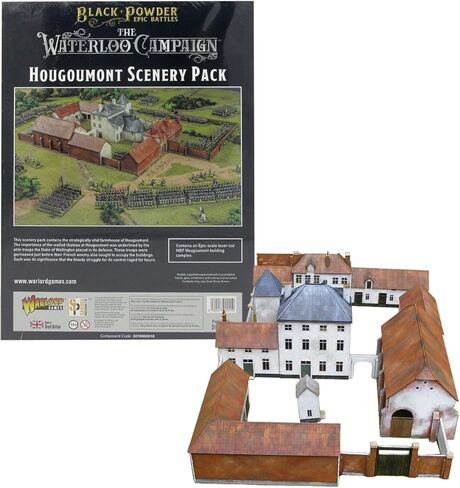 Wargames Delivered Black Powder: Epic Battles - Waterloo La Haye Sainte Scenery Pack, Miniature Wargaming Pack, War Scenario, WW2 Diorama Plastic Model Kit by Warlord Games in Saudi Arabia