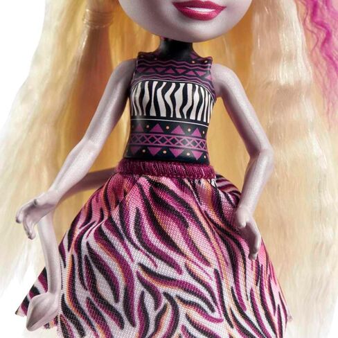 Enchantimals Zadie Zebra Doll (6-in) & Ref Animal Friend Figure from Sunny Savanna Collection, Small Doll with Removable Skirt and Accessories, Great Gift for 3 to 8 Year Olds in Kuwait