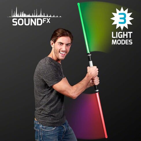 FlashingBlinkyLights Deluxe Double Sided Light Up Saber with Color Change Lights & Sound Effects in Kuwait