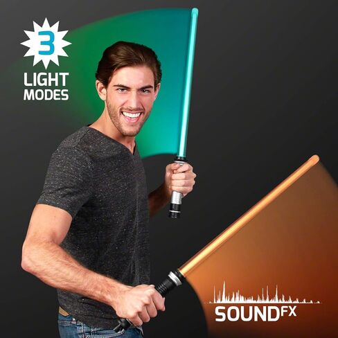 FlashingBlinkyLights Deluxe Double Sided Light Up Saber with Color Change Lights & Sound Effects in Kuwait
