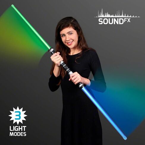 FlashingBlinkyLights Deluxe Double Sided Light Up Saber with Color Change Lights & Sound Effects in Kuwait