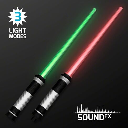 FlashingBlinkyLights Deluxe Double Sided Light Up Saber with Color Change Lights & Sound Effects in Kuwait