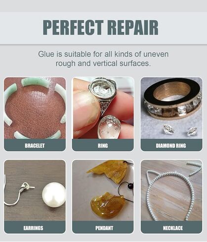 غراء مجوهرات Weglau، لاصق مجوهرات احترافي للربط السريع، مناسب لربط المجوهرات والحرف اليدوية الأخرى، غراء المجوهرات لصنع المجوهرات - 20 جم in Kuwait