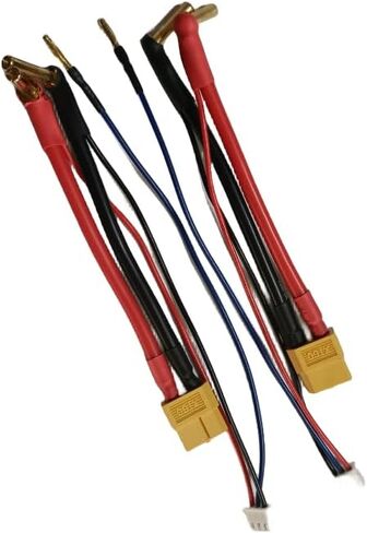 Hengfuntong-Elec 2S RC سيارة Hardcase يبو البطارية XT60 التوصيل مع 4 مم 2 مم 12awg 100 مم JST-XH3P 22awg 150 مم 2 حزم in Kuwait