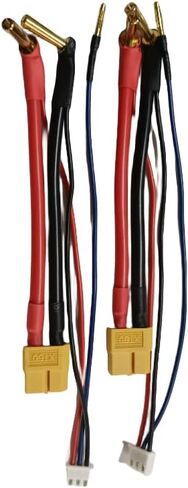 Hengfuntong-Elec 2S RC سيارة Hardcase يبو البطارية XT60 التوصيل مع 4 مم 2 مم 12awg 100 مم JST-XH3P 22awg 150 مم 2 حزم in Kuwait