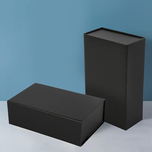 PACKHUB 1 قطعة صندوق هدايا أبيض مع أغطية، 9.8 × 5.9 × 3.1 في علب هدايا قابلة للطي بإغلاق مغناطيسي لعيد الميلاد، وعيد الأم، وعيد الأب، والتخرج، وحفلات الزفاف، وهدايا أعياد الميلاد (قطعة واحدة) in Kuwait