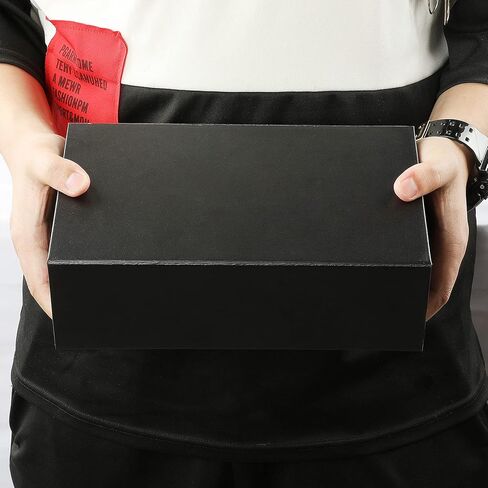 PACKHUB 1 قطعة صندوق هدايا أبيض مع أغطية، 9.8 × 5.9 × 3.1 في علب هدايا قابلة للطي بإغلاق مغناطيسي لعيد الميلاد، وعيد الأم، وعيد الأب، والتخرج، وحفلات الزفاف، وهدايا أعياد الميلاد (قطعة واحدة) in Kuwait