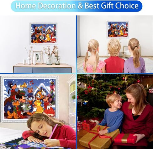 DIY 5D الماس اللوحة بواسطة أرقام مجموعات، 16 "X12" DonaDuck Snowfield Paradise عيد الميلاد لوحات DIY كريستال حجر الراين الماس التطريز الكامل الحفر عبر الابره عدة الفنون الحرفية للديكور in Kuwait