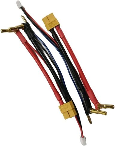 Hengfuntong-Elec 2S RC Car LCG Hardcase LiPo Battery XT60 Plug with 4stepped5mm 2mm 12awg 100mm JST-XH3P 22awg 150mm 2packs in Kuwait