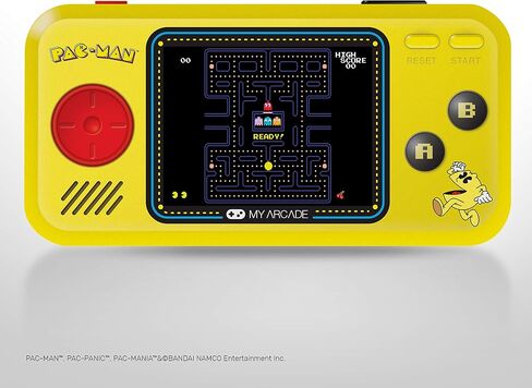 وحدة التحكم في الألعاب المحمولة My Arcade Pixel Player: 300 لعبة ذات طراز قديم بالإضافة إلى 8 بيانات شرقية، تعمل بالبطارية أو Micro USB، شاشة ملونة، مقبس مخرج AV للتلفزيون، مكبر الصوت، التحكم في مستوى الصوت، مقبس سماعة الرأس in Kuwait