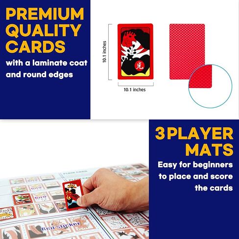 GEEKBEAR Hwatu - لعبة بطاقات الزهرة الكورية - Hanafuda - Go Stop HWATOO - لعبة Godori - لعبة لوحة السنة الجديدة - لعبة فيلم Minari in Saudi Arabia
