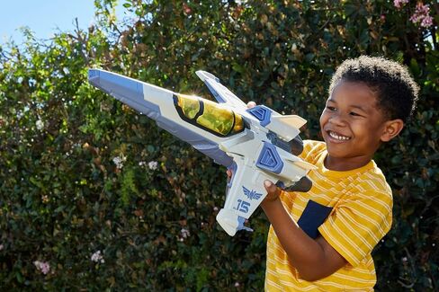 Mattel Disney and Pixar Lightyear Vehicle & Figure Toy, 20-in XL-15 Spaceship with 5-in Buzz Figure, Eject Action & Projectiles in Saudi Arabia