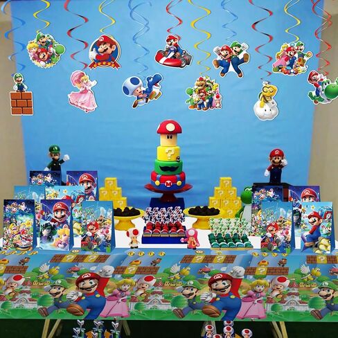 24 قطعة من حقائب حفلات ماريو، لوازم الحفلات بطابع ماريو، حقيبة ماريو لحفلات اعياد الميلاد للاطفال in Kuwait