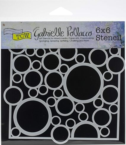 STENCIL BUBBLE REBOUND 6X6 in Kuwait