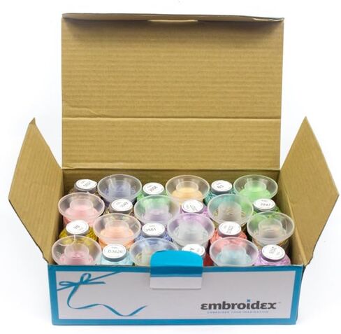 خيط تطريز مختلف 24 بكرة من التطريز الآلي in Kuwait