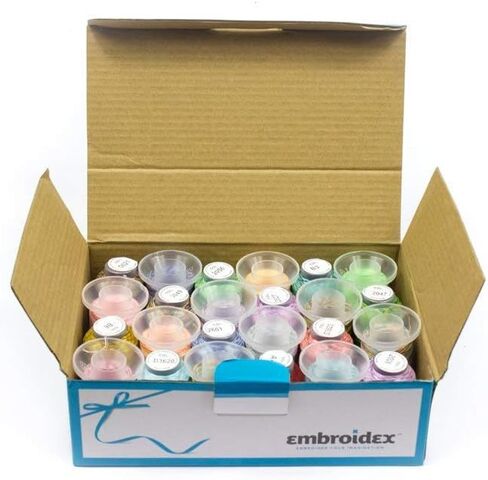 خيط تطريز مختلف 24 بكرة من التطريز الآلي in Kuwait