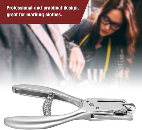 DAUERHAFT Alloy Tailors Sewing Pattern Pliers with Spring 6.3x2.8x0.8inch, Universal Pattern Notcher Punching Pliers Cloth Pattern Marking Tool for Garment Making and Repair Work in Saudi Arabia