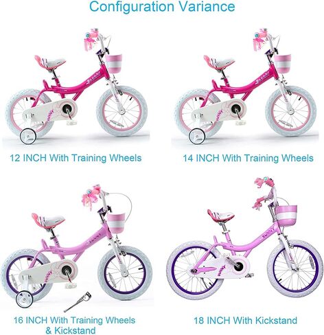 Royalbaby Princess Girls Kids Bike 12 14 16 18 20 Inch Children Bicycle with Basket for Age 3-12 Years in Kuwait
