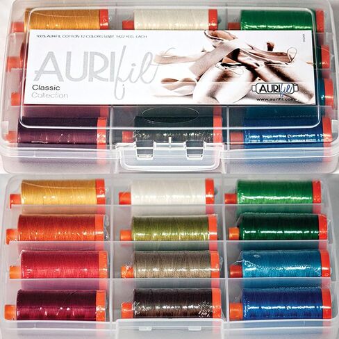 Aurifil Thread Set Classic Collection 50wt Cotton 12 Large (1422 yard) Spools in Saudi Arabia