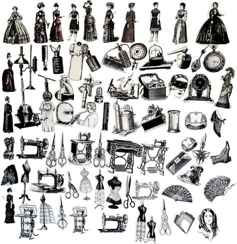 77pcs Vintage Stickers for Scrapbooking Ephemera for Junk Journals Retro Paper for Scrapbook Supplies Kit, Translucent Embellishments for Aesthetic Ephemera,Collage,Travel by Vilikya in Kuwait