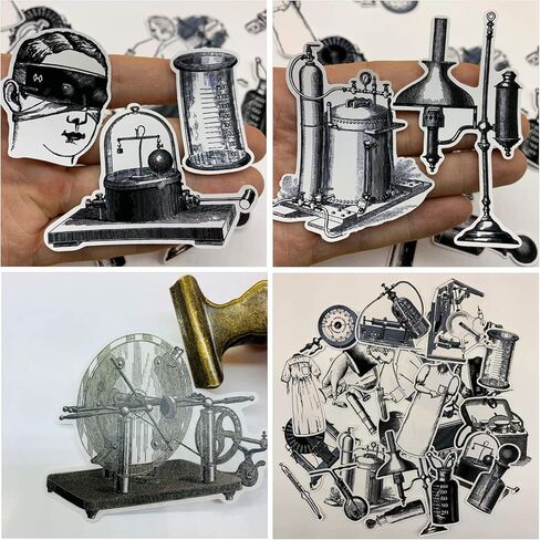 77pcs Vintage Stickers for Scrapbooking Ephemera for Junk Journals Retro Paper for Scrapbook Supplies Kit, Translucent Embellishments for Aesthetic Ephemera,Collage,Travel by Vilikya in Kuwait