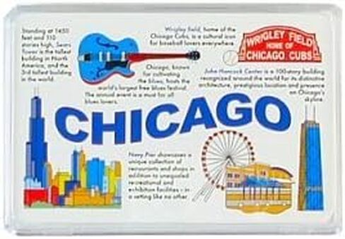 Chicago Playing Cards - Landmarks, Chicago Souvenirs, Chicago Souvenir in Kuwait
