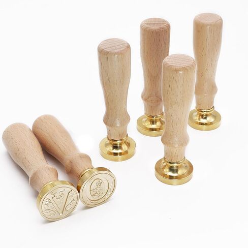 طوابع شمع الحروف الأبجدية، أختام منقوشة، أختام شمعية، رؤوس ختم نحاسية، مقابض خشبية قابلة للفصل، أظرف مناسبة، دعوات حفلات الزفاف، بطاقات الهدايا، بطاقات هدايا العطلات L in Kuwait