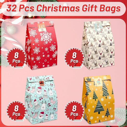 comkrivy 28 حزمة أكياس هدايا عيد الحب مع ملاحظة فارغة، أكياس هدايا عيد الحب مع مقابض، أكياس علاج على شكل قلب، أكياس هدايا عيد الحب، أكياس تغليف ورقية من ورق الكرافت لحفلات الزفاف وعيد الحب in Kuwait