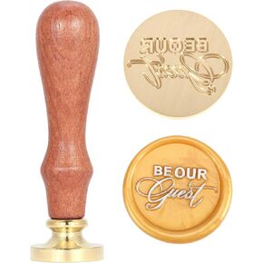 Yoption Save The Date Wax Seal Stamp, Vintage Sealing Wax Stamp Brass Head and Wooden Hilt for Wedding Christmas Party Invitations Envelopes Gift Wrap in Kuwait