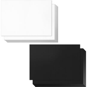 200 حزمة من ورق البطاقات مقاس 5 × 7، ورق بطاقات بوزن 250 جرامًا للمتر المربع/92 رطلًا، ورق طابعة بطاقات سميك باللونين الأبيض والأسود، ورق بطاقات ثقيل فارغ للدعوات، وصنع بطاقات التهنئة، والبطاقات البريدية، والصور in Kuwait