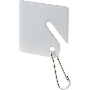 Prime-Line MP4269 ID Key Tags, 1-1/4 In., Oval Shape, Plastic Tags with Metal Clip (100 Pack) in Saudi Arabia