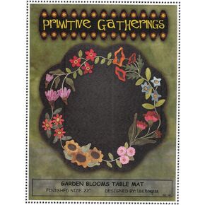 بساط طاولة حديقة بلومز من الصوف الناعم مقاس 22 بوصة سجادة قرش مستديرة in Kuwait