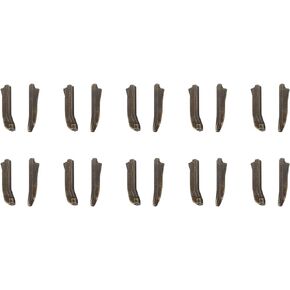 uxcell 10 Sets Double Open Zipper Repair Latch Kits, 3 Insert Pins for Jacket Coat Two-Way Separating Zippers, Bronze Tone
