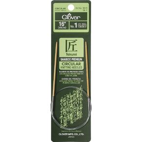 Clover Bamboo Circular Knitting Needles Takumi, 16-Inch Size 01 in Saudi Arabia